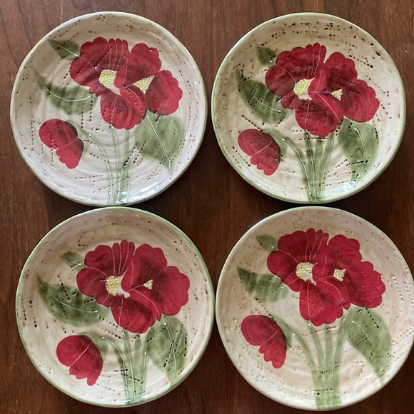 (4) [Red Poppy] FLEUR RUSTIQUE by Nanette Vacher for Ambiance Collections - Picture 3 of 3